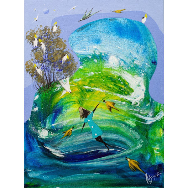 A New Beginning MultiColor 70x100 cm