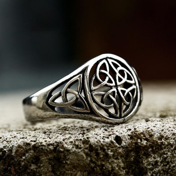 Ring - Nordisk Mytologi - Keltisk knute Triquetra #9 29b2 | #9 | 25 | Fyndiq