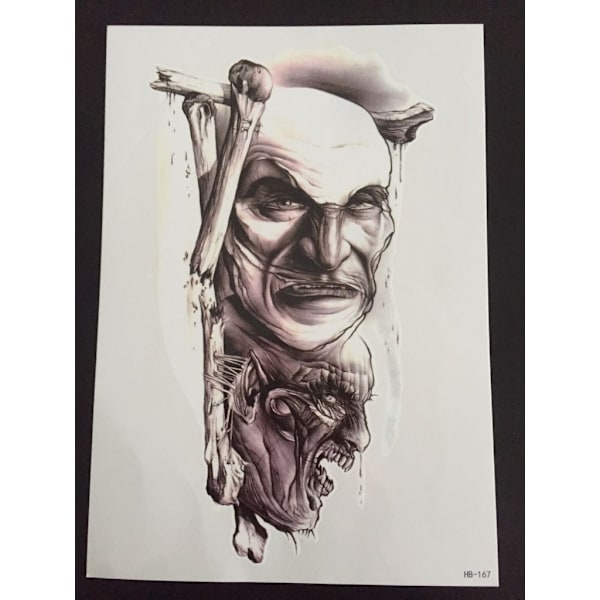 Tillfällig Tatuering 21 x 15cm - demons