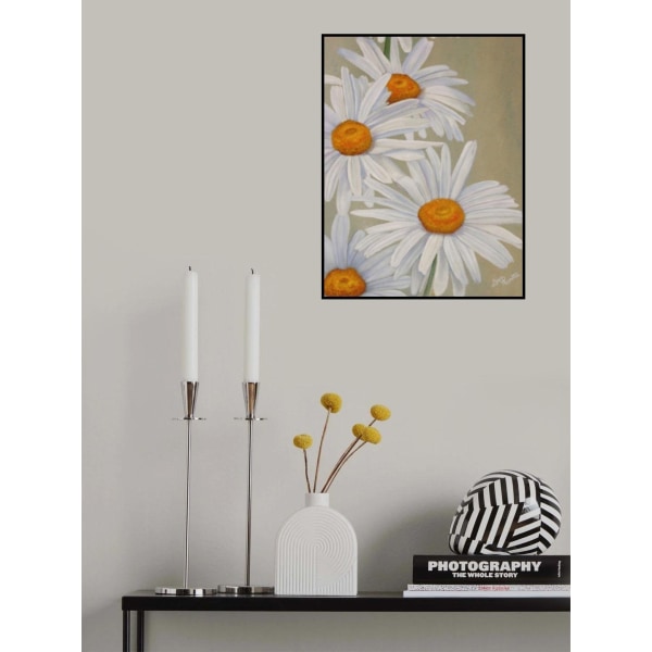 White Daisies MultiColor 50x70 cm