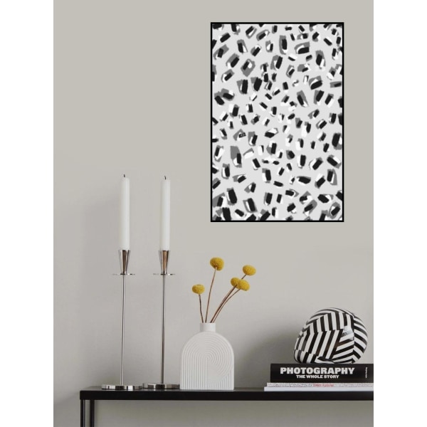 Black And White Little Strokes MultiColor 70x100 cm