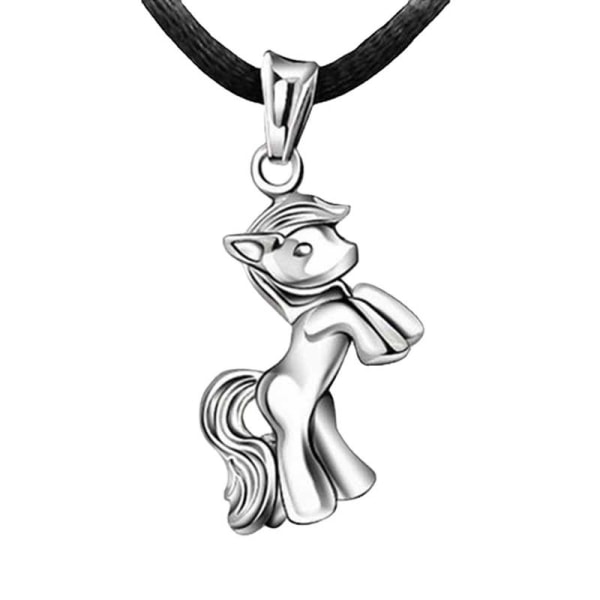 Pony necklace - silver color