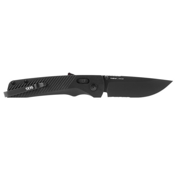 SOG - 11-18-02-41 - Flash AT Serrated Blackout - EDC Black
