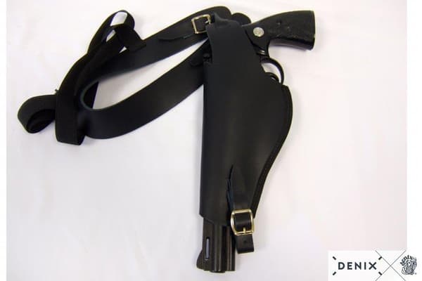 LEATHER SHOULDER HOLSTER Svart