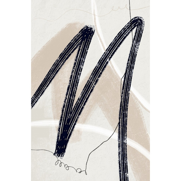 Abstract Lines No. 2 MultiColor 50x70 cm