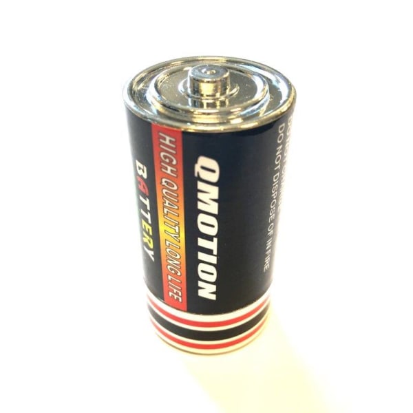 Dold lagring i vanliga artiklar - falskt D-batteri Svart