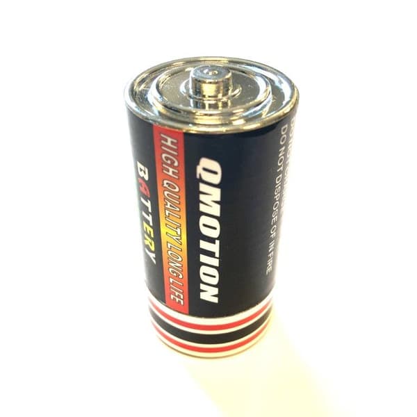 Hidden storage in plain items - fake D-battery Black