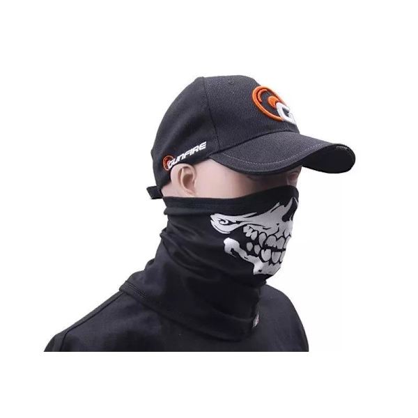 GFC Tactical - Half thermoactive balaclava with print - M/L Black