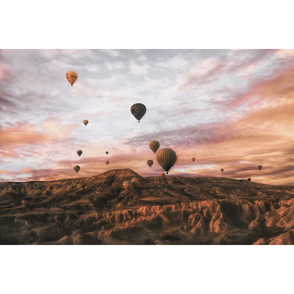 Cappodocia Hot Air Balloon MultiColor 70x100 cm