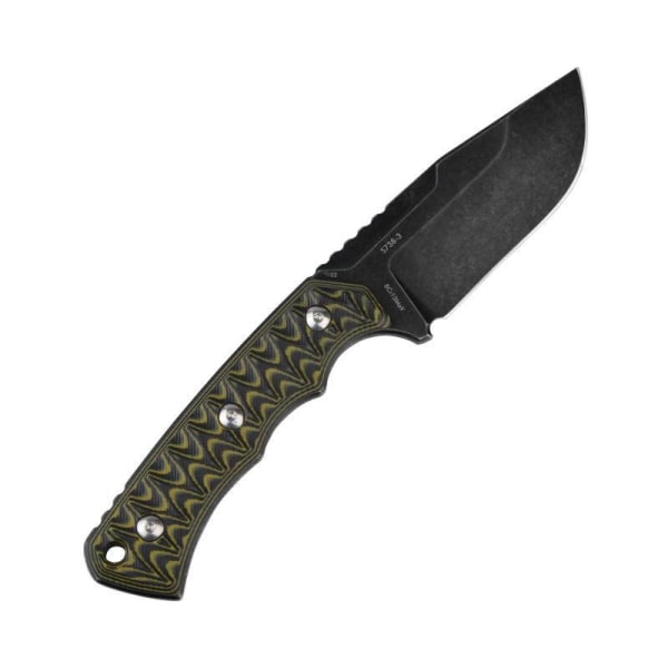 SRM Knives & Tools S738 jaktkniv Black S731-3 Black/Green/Black