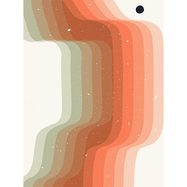 Abstract Composition 6 MultiColor 21x30 cm