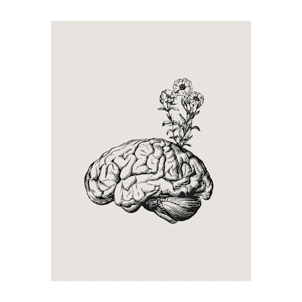 Brain Bloom MultiColor 50x70 cm
