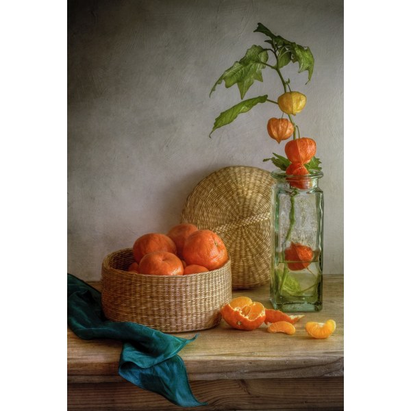 Still Life With Clementines MultiColor 50x70 cm