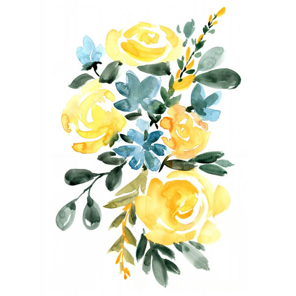 Cora Bouquet MultiColor 21x30 cm