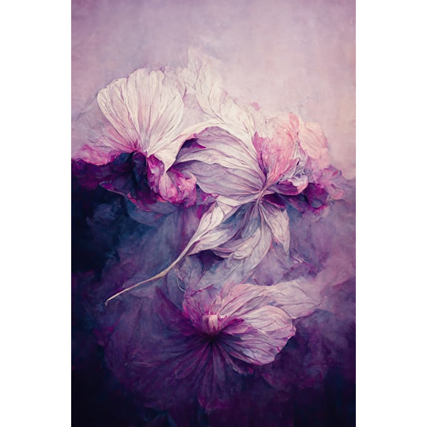Purple Peony MultiColor 21x30 cm