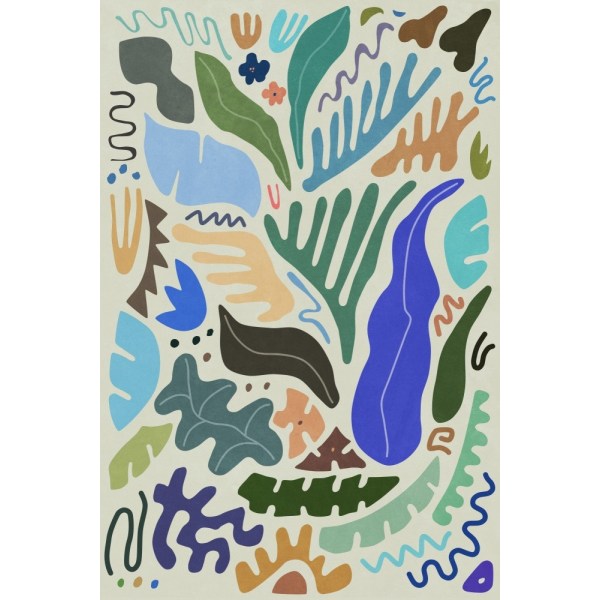 Jungle Colors And Shapes MultiColor 30x40 cm