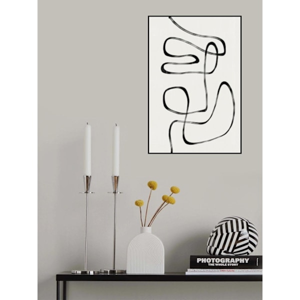 Abstract Line No5. MultiColor 50x70 cm