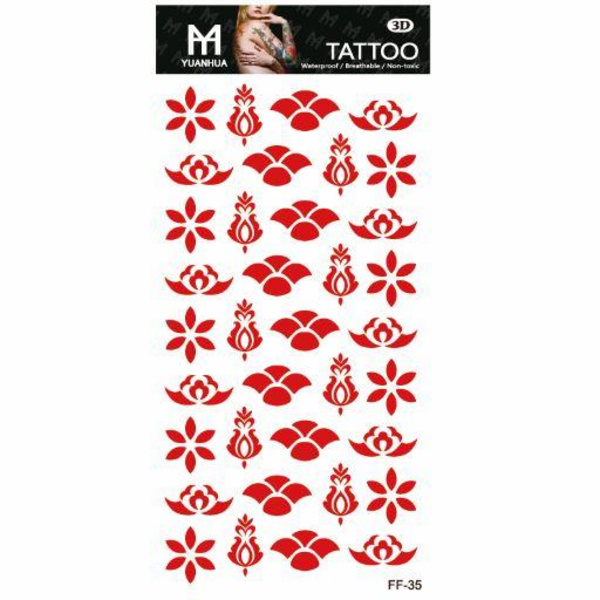 Väliaikainen Tatuointi 19 x 9cm - Motiivi