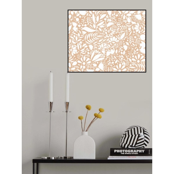 Scandi Brown White Pattern MultiColor 21x30 cm