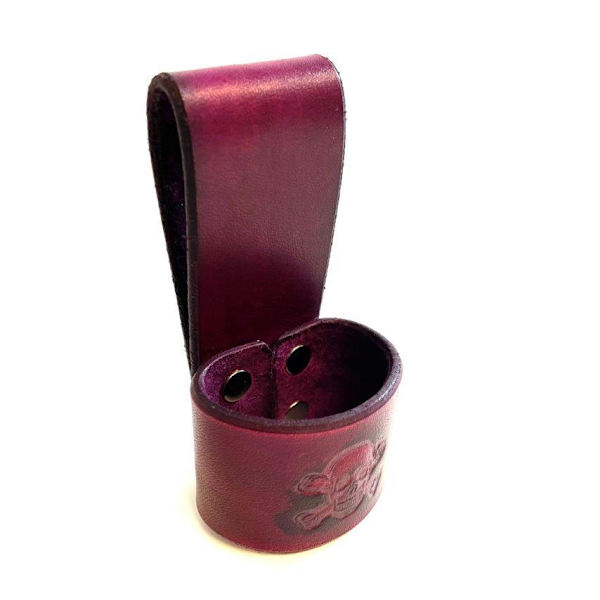 Handmade beltholder for axes and tools - swedish premium leather product Purple
