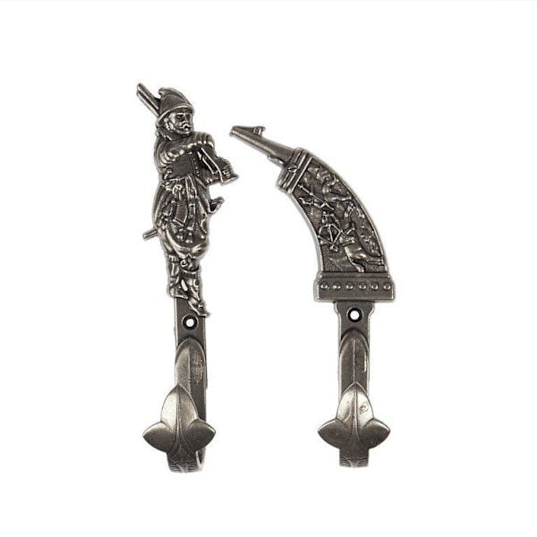 Kolser - Decorative hooks for hanging - soldier 2-pack Grey