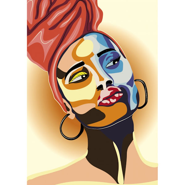Tega Rendile MultiColor 50x70 cm