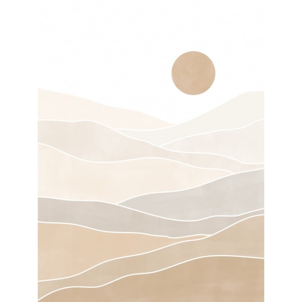 Abstract Beige Landscape MultiColor 70x100 cm