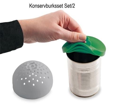 Sett med glasskrukker