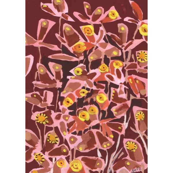 Brown Retro Butterflies MultiColor 70x100 cm