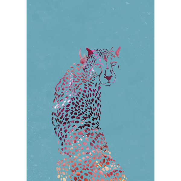 Abstract Cheetah MultiColor 30x40 cm