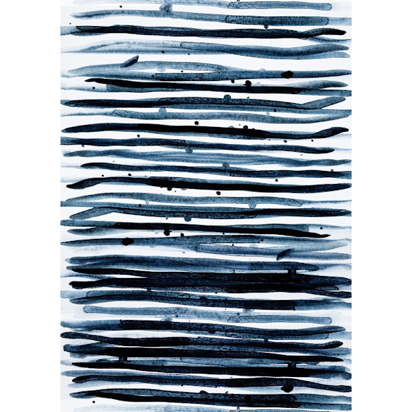 Watercolors 9 MultiColor 70x100 cm