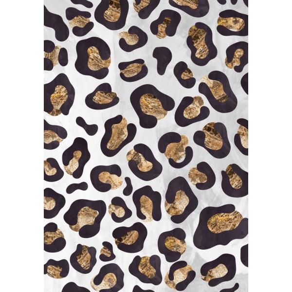 Gold Black Leopard Print MultiColor 30x40 cm