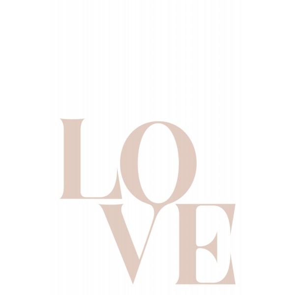 Love Beige MultiColor 70x100 cm