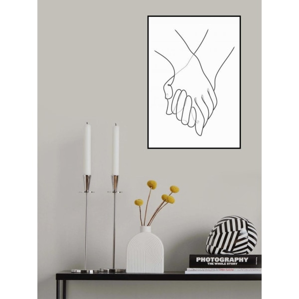 Holding Hands Lines MultiColor 70x100 cm