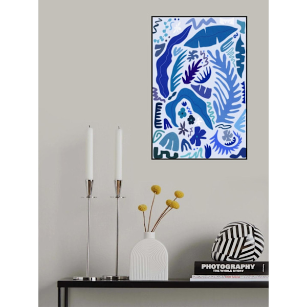 Blue Garden Colors And Shapes MultiColor 21x30 cm