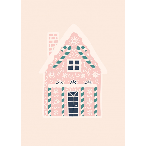 Christmas Gingerbread House MultiColor 30x40 cm