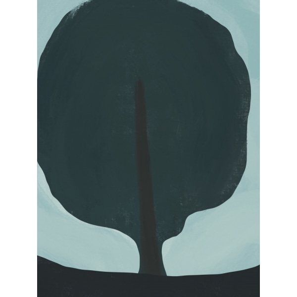 Tree Silhouette MultiColor 21x30 cm