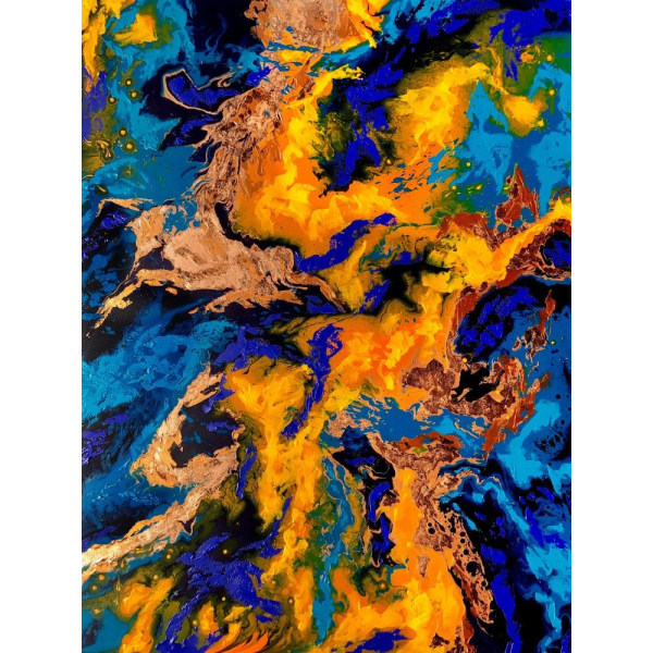 Fire And Ice MultiColor 50x70 cm