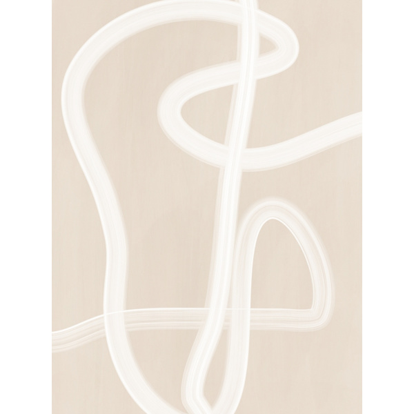 White Brush Stroke Poster No.2 MultiColor 21x30 cm