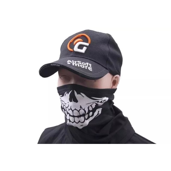 GFC Tactical - Termoaktiv Ansiktsmask med tryck - Svart - M/L Svart