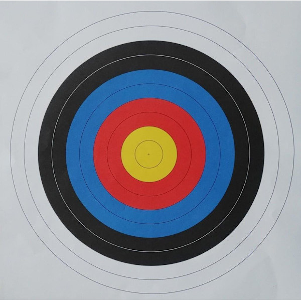 Måltavla  10  ringad 40*40