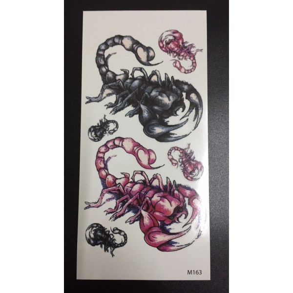 Tillfällig Tatuering 19 x 9cm - skorpioner
