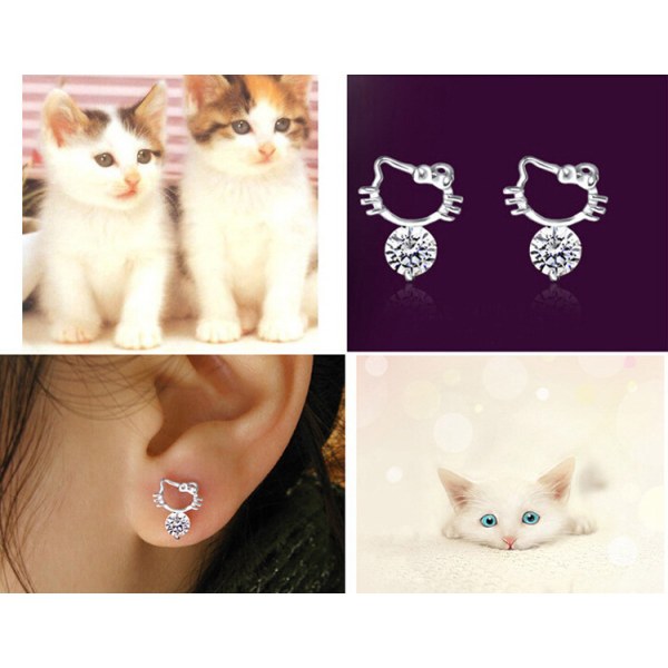 Vackra Hello Kitty örhängen av hög kvalite 2518 | Fyndiq