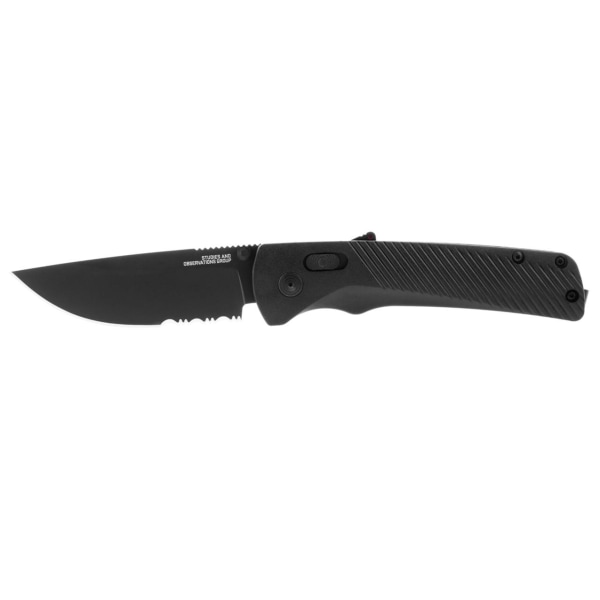 SOG - 11-18-02-41 - Flash AT Serrated Blackout - EDC Fällkniv Svart