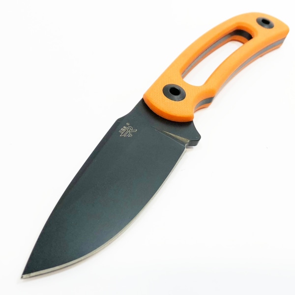 SanRenMu 7132 FUI GJ Kniv orange med sort klinge