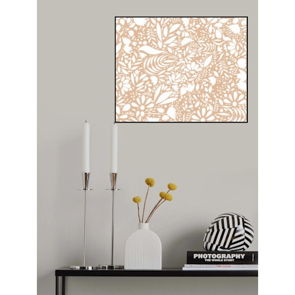 Scandi Brown White Pattern MultiColor 30x40 cm