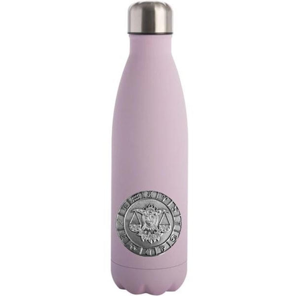 Vannflaske med stjernetegn - Vekten rosa