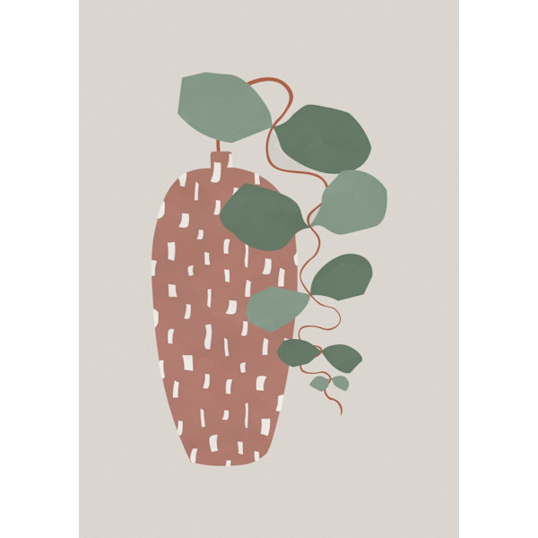Terrazzo A Leaves MultiColor 70x100 cm