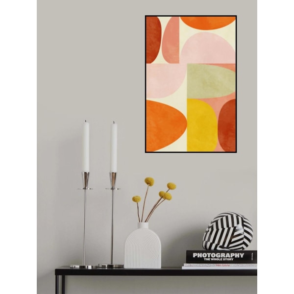 Warm Pastel Geometry MultiColor 50x70 cm