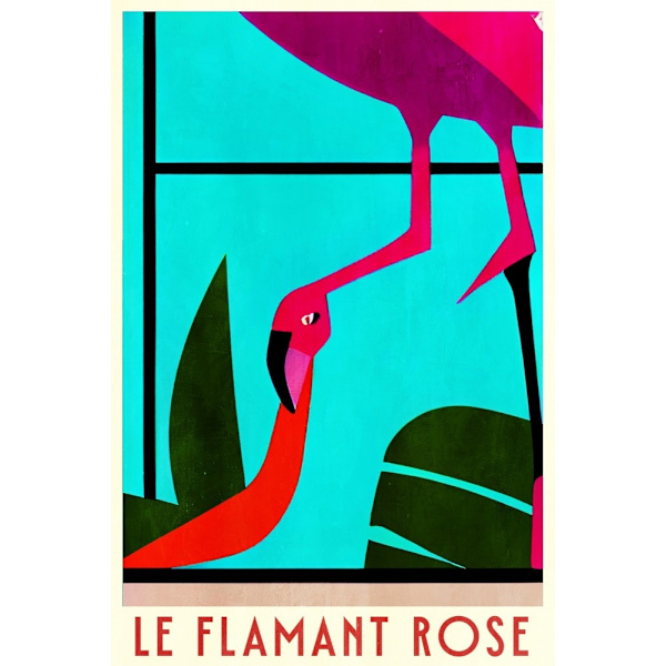 Le Flamant Rosé MultiColor 21x30 cm